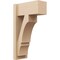 Ekena Millwork 8-in W x 16-in D x 28-in H Balboa Block Rough Cedar Woodgrain TimberThane Outlooker, Primed Tan OUTUR080X16X28BOA44RCPR - alternate 1